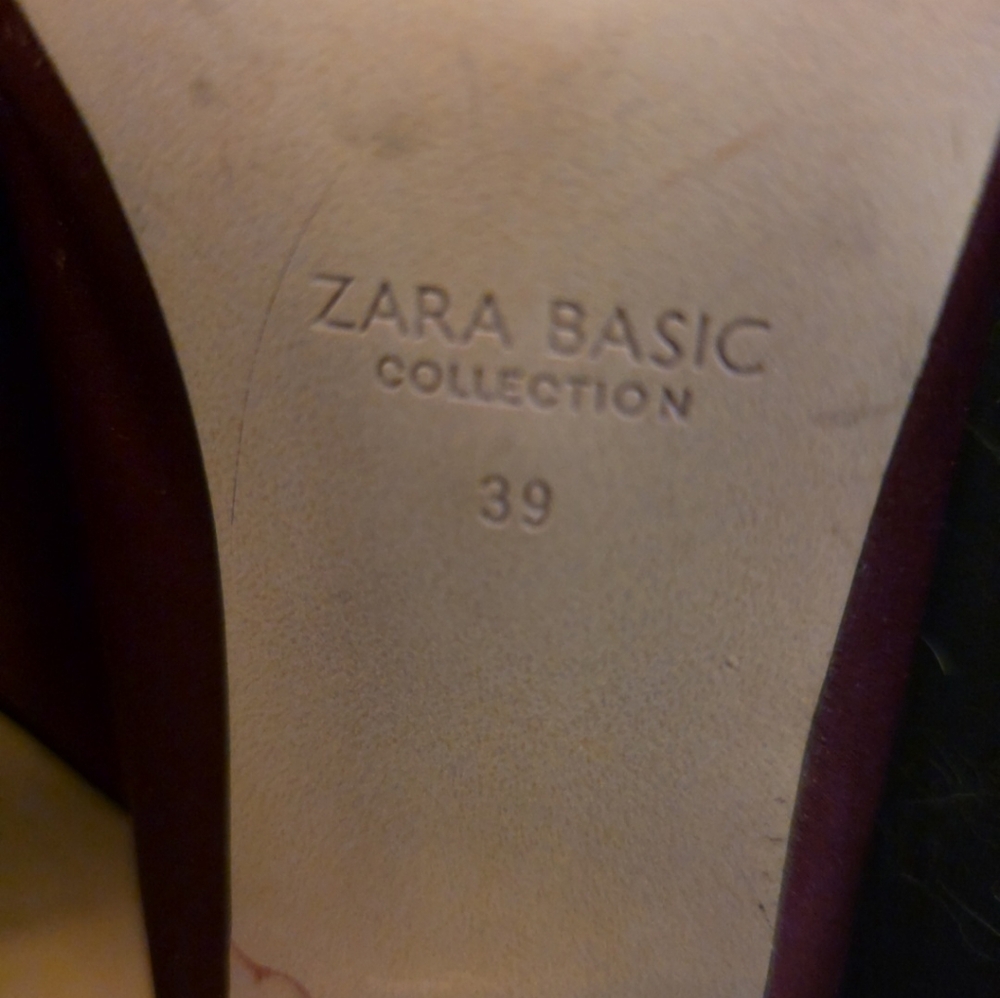 Zara Basic Collection Chic Maroon Heeled Boots - image 4